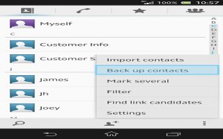 How To Backup Contacts - Sony Xperia Z Ultra