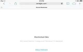 How To Use Restrictions – iPad Mini 2