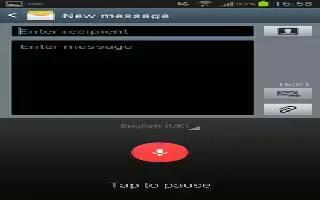 How To Enter Text Using Google Voice Typing – Samsung Galaxy Note 3