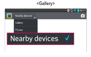 How To Use Nearby Devices - LG G Pad