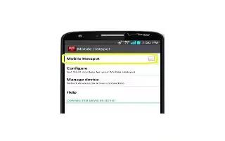 How To Use Mobile Hotspot – LG G2