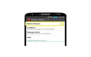 How To Use Mobile Hotspot - LG G2