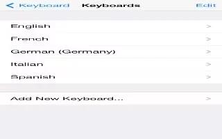 How To Use International Keyboards – iPhone 5C
