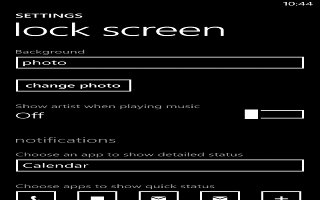 How To Lock Keys And Screen - Nokia Lumia 720