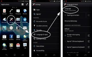 How To Use Language Settings - Sony Xperia Z1