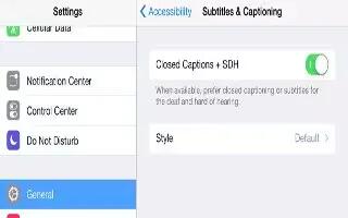 How To Use Subtitles And Closed Captions – iPad Mini 2