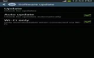 How To Update Software – Samsung Galaxy Note 3