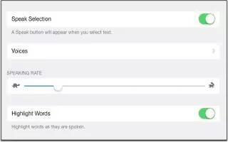 How To Use Speak Selection – iPad Mini 2