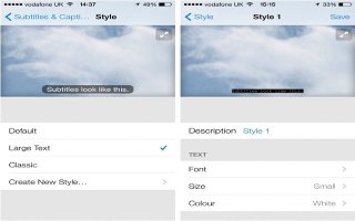 How To Customize Subtitles And Closed Captions - iPhone 5C
