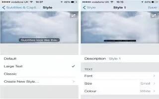 How To Customize Subtitles And Closed Captions – iPhone 5C