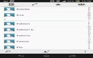 How To Use Favorites And Groups - Sony Xperia Z Ultra