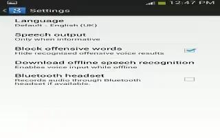 How To Google Voice Typing  Settings - Samsung Galaxy Note 3