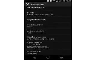 How To Update Software - Sony Xperia Z Ultra