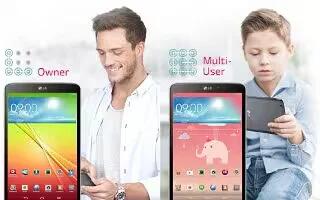 How To Use Multiple User - LG G Pad