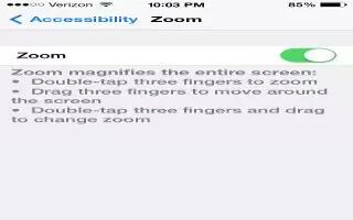 How To Customize Zoom – iPhone 5C