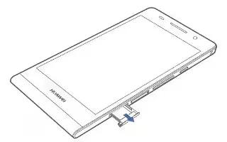 How To Insert SIM Card - Huawei Ascend P6