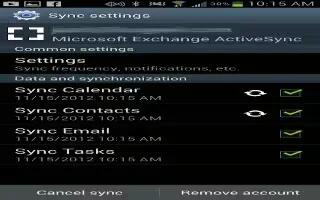 How To Use Sync Accounts – Samsung Galaxy S4 Active