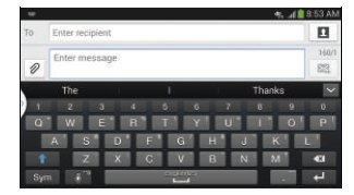 How To Enter Text - Samsung Galaxy Mega