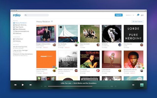 Rdio Lets You Free On the Web