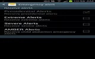 How To Use Emergency Alerts – Samsung Galaxy S4 Active