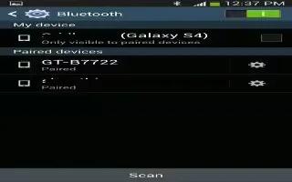 How To Customize Bluetooth Settings – Samsung Galaxy S4 Active
