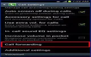 How To Call Forwarding – Samsung Galaxy Mega