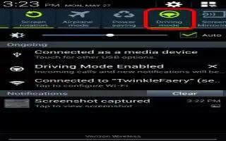 How To Use Driving Mode – Samsung Galaxy S4 Active