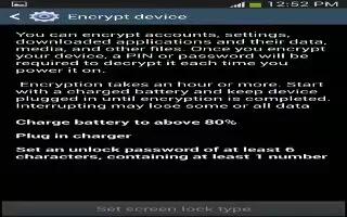 How To Encrypt – Samsung Galaxy S4 Active