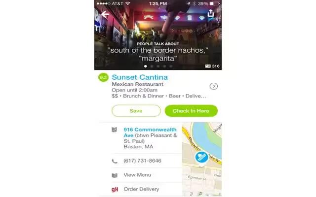 Foursquare App Lets You Order In Local Resturant