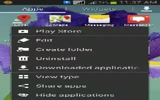 How To Create Folders – Samsung Galaxy Mega