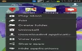 How To Create Folders - Samsung Galaxy Mega