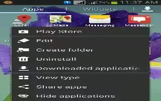 How To Create Folders – Samsung Galaxy S4 Active