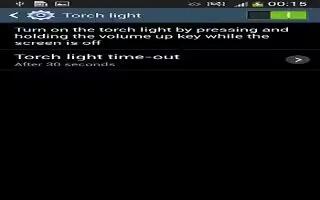 How To Use Torch Light - Samsung Galaxy S4 Active