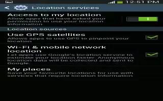 How To Use Location Services – Samsung Galaxy S4 Active