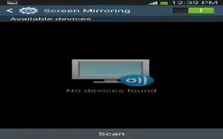 How To Use Screen Mirroring – Samsung Galaxy S4 Active