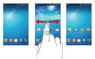 How To Navigate Home Screen - Samsung Galaxy S4 Active