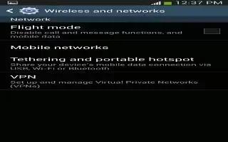 How To Use Airplane Mode – Samsung Galaxy S4 Active