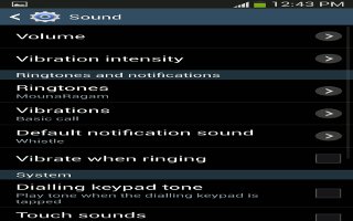 How To Use Sound Settings - Samsung Galaxy Mega