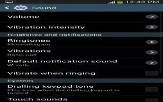 How To Use Sound Settings – Samsung Galaxy Mega