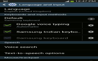 How To Use Language And Input Methods - Samsung Galaxy Mega