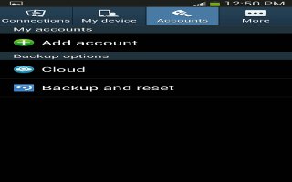 How To Use Add Account - Samsung Galaxy Mega