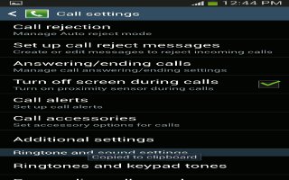 How To Use Call Settings - Samsung Galaxy Mega