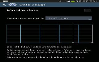 How to Use Data Usage - Samsung Galaxy Mega