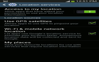 How To Use Location services - Samsung Galaxy Mega