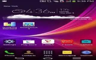 How To Navigate Home Screen - LG G Flex