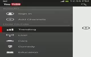 How To Configure YouTube – Samsung Galaxy Mega