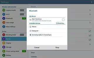 How To Use Bluetooth - Samsung Galaxy Note Pro