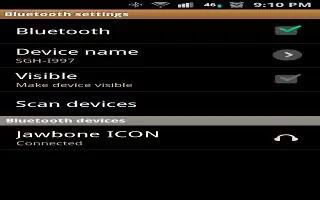 How To Use Bluetooth Settings – LG G FLex