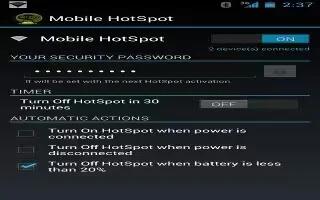 How To Use Mobile Hotspot – LG G Flex