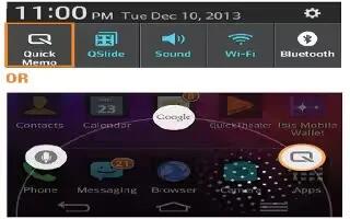 How To Use QuickMemo – LG G Flex